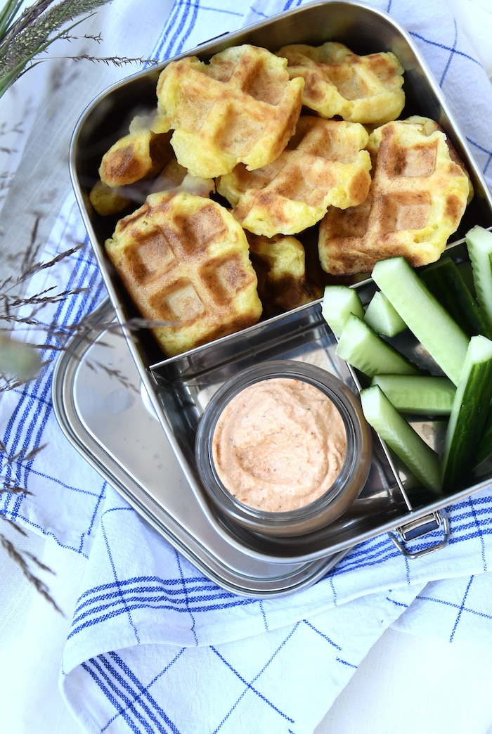 Kartoffelwaffeln mit Dip